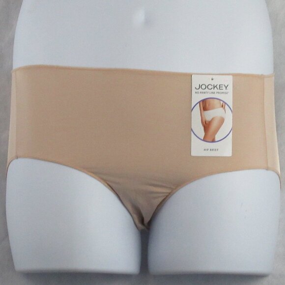 Jockey Women's 3-Pack No Panty Line Hipster Panty, Light Nude 4, Size 6 / Medium - Picture 2 of 7